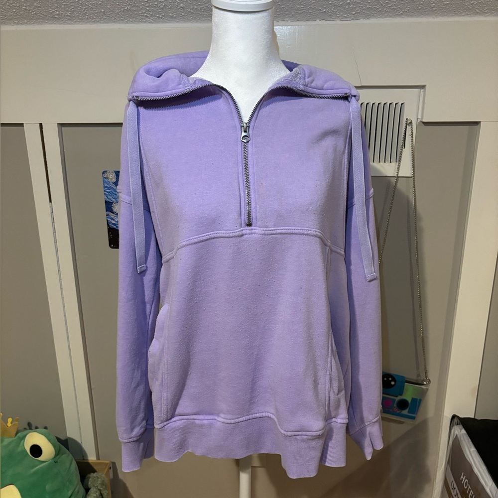 Quarter Zip Purple Jacket
